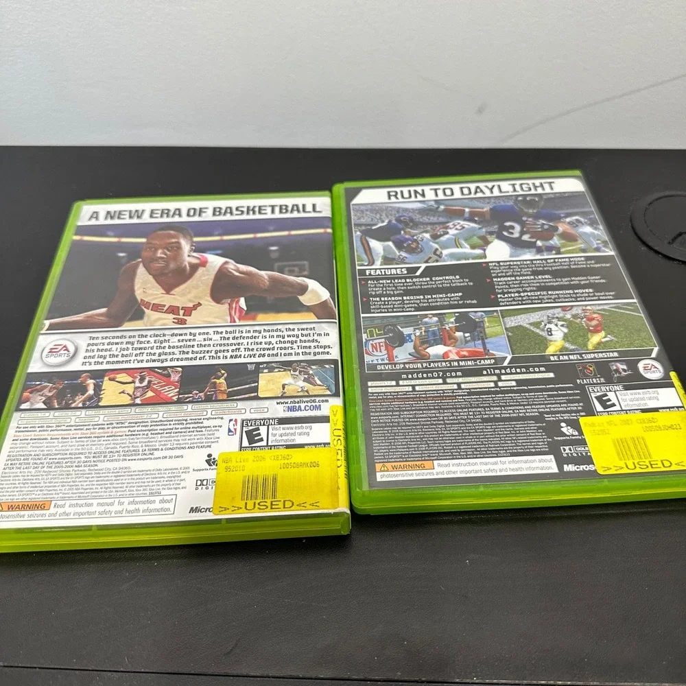 NBA Live 06 & Madden NFL 07 - Microsoft Xbox‎ 360 - EA Sports Games